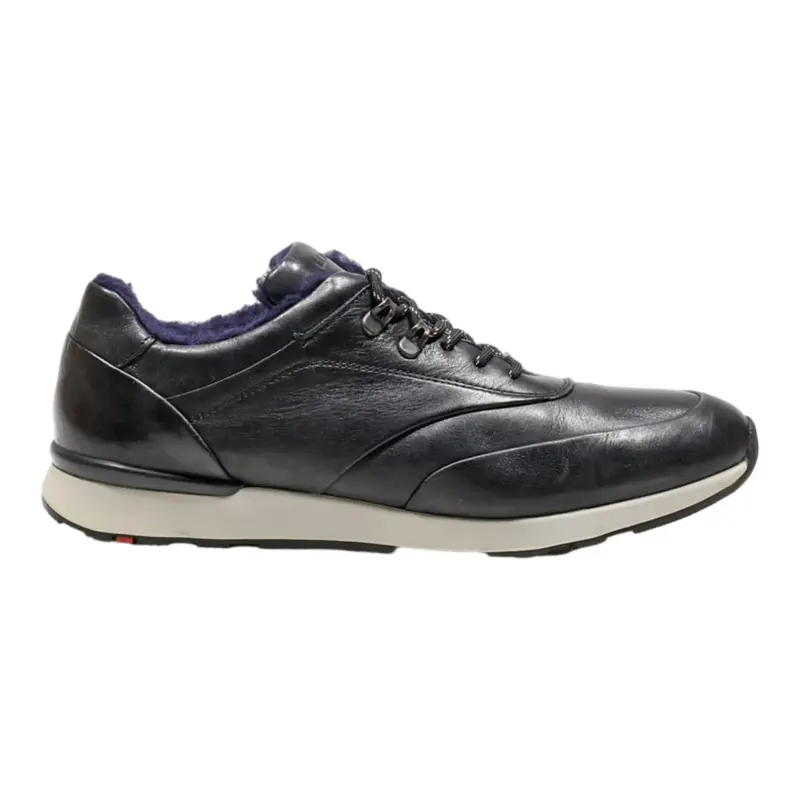 LLOYD Sneaker Trainers Black Leather Mens UK 9