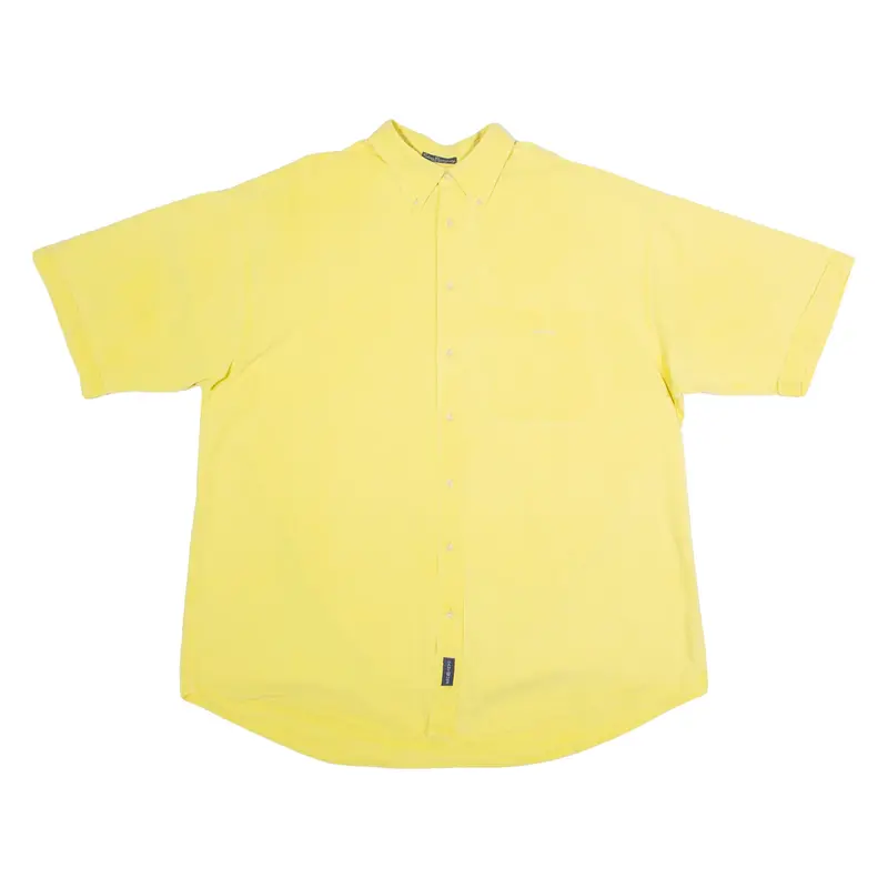 GANT Mens Plain Shirt Yellow 2XL