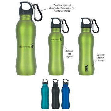 50 Customized 25 oz Stainless Steel Grip Bottle - Spill-Resistant ...