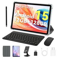 Android 15 10.1-inch Tablet.128 GB ROM and 12GB RAM (1TB Expand).Unisoc A75 8 Core CPU.1280x800 IPS .BT 5.0, WiFi . Face Unlo...