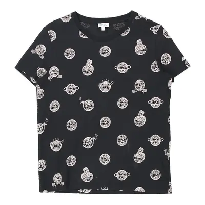 Kenzo Graphic T-Shirt - Small Black & White Cotton