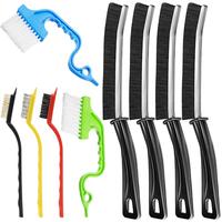 9 Pcs Hard Bristle Crevice Cleaning Brushes for Household Use, Gap Cleaning Brush Multifunctional Small Corner Cleaning Brush...