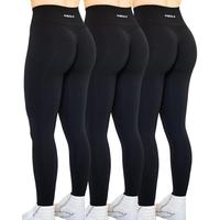AUROLA  3 Pieces Pack Set Intensify Workout Leggings for Women Seamless Scrunch Tights Tummy Control Gym Fitness Girl Sport A...