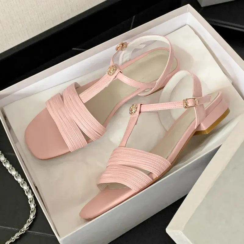 CHIKO Wrenlee Open Toe Block Heels Flats Sandals