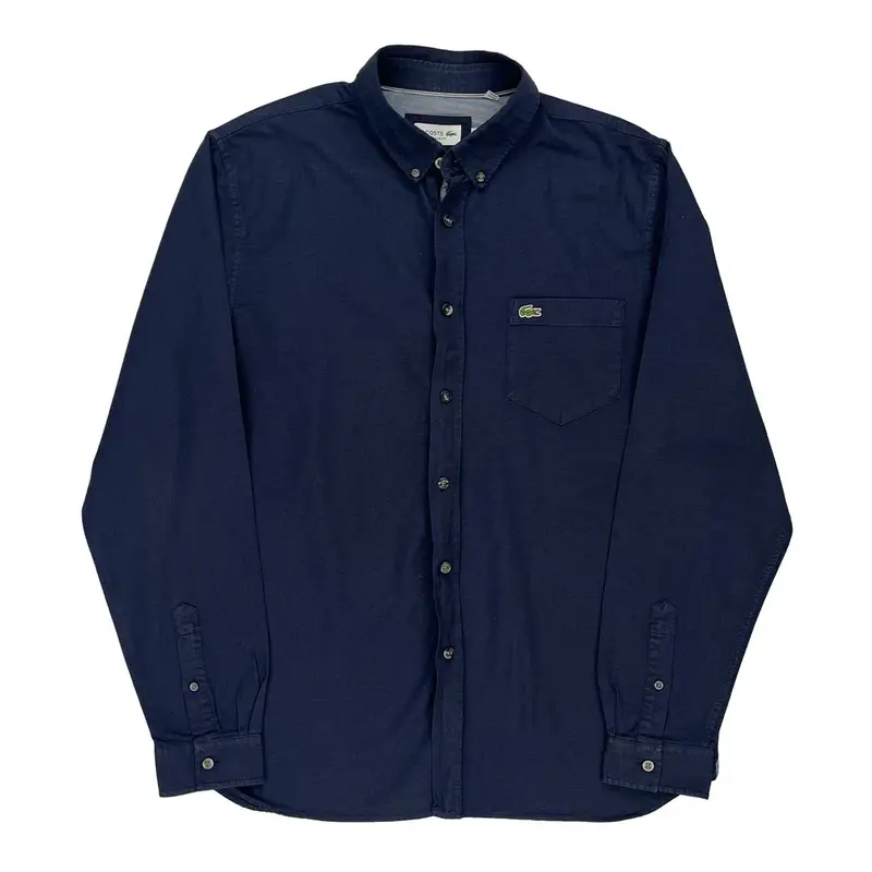 Lacoste Shirt - Large Blue Cotton