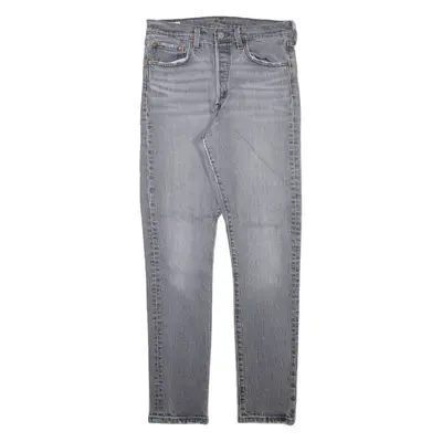 LEVI'S 501S Jeans Big E Womens Grey Skinny Straight Stone Wash W29 L30