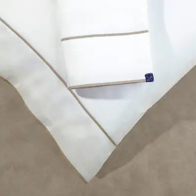 Pair of Pillowcases | Size: King | Color: Beige | Touch: Sateen