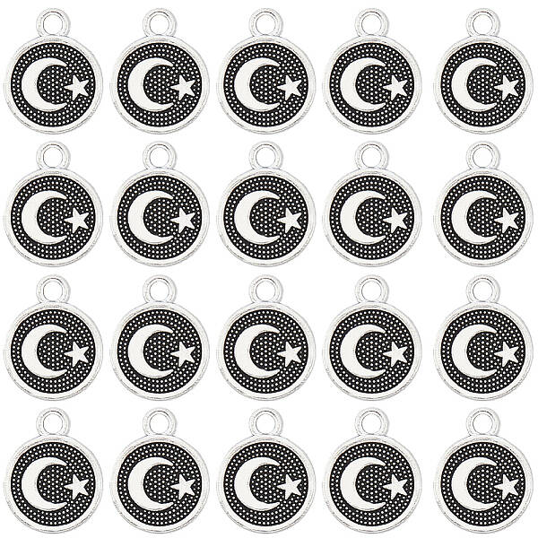 100Pcs Tibetan Style Alloy Charms