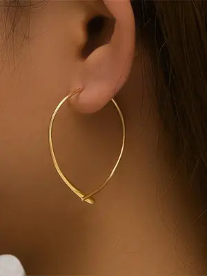 925 Sterling Silver Simple Thread Design Earrings, Elegant Jewelry for Women for Party, Daily Clothing Decor for Girl, Trendy...