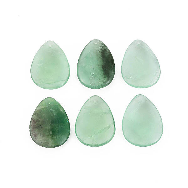 Natural Green Fluorite Pendants