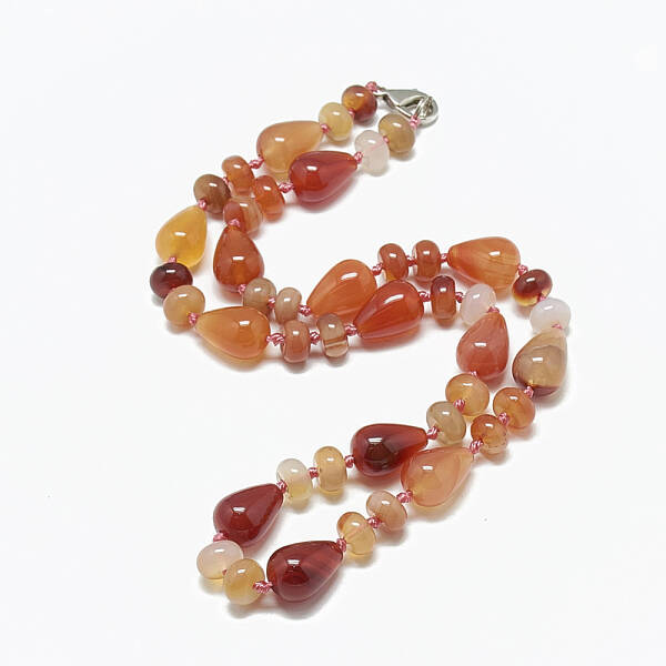 Natural Carnelian Beaded Necklaces