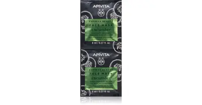 Apivita Express Beauty Intense hydrating face mask with Cucumber 2 x 8 ml