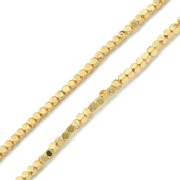 Electroplated Synthetic Non-Magnetic Hematite Beads Strands