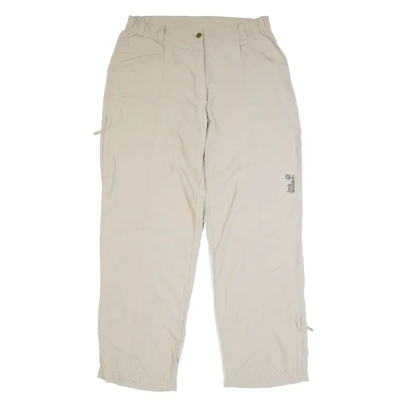 JACK WOLFSKIN Outdoor Womens Trousers Beige Regular Straight W30 L27