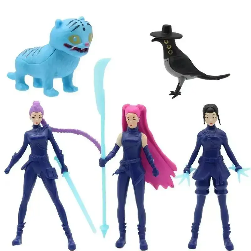 5Pcs Kpop Demon Hunter Figure Action Figures Set - 24pcs Sprunki Collectible Dolls for Car & Desktop Decor - Unique Christmas...