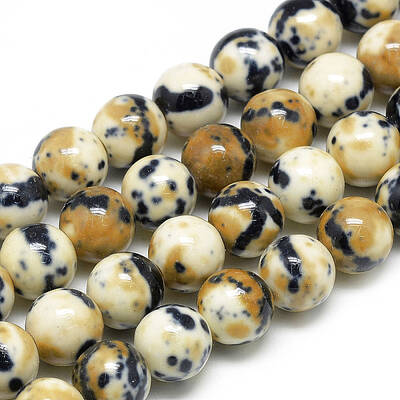 Synthetic Ocean White Jade Beads Strands