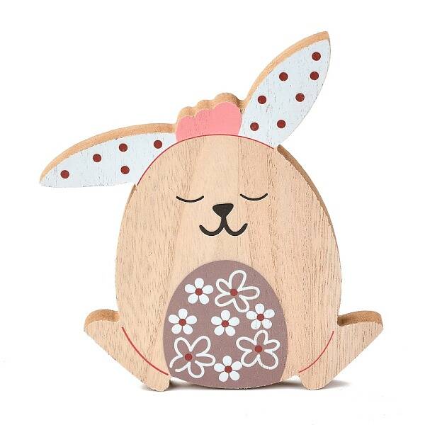 Easter Theme Natural Wood Display Decorations