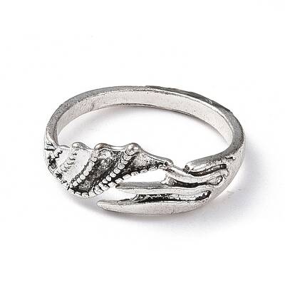Alloy Wing Open Cuff Ring for Women