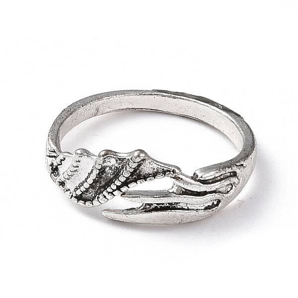 Alloy Wing Open Cuff Ring for Women