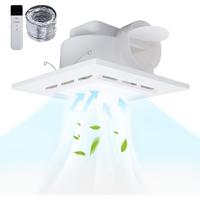 Bathroom Exhaust Fan with LED Light 110 CFM High-Power Ventilation for Moisture Control Energy Efficient Bathroom Ceiling Exh...