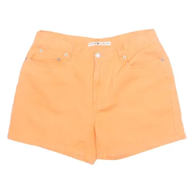 TOMMY HILFIGER Womens Denim Shorts Orange UK 8 W31