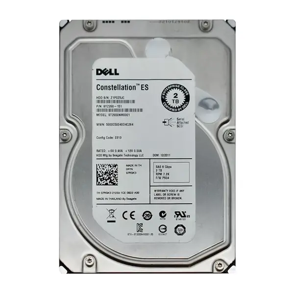 9YZ268-151 Seagate 2TB 6Gb/s SAS 7200 3.5-inch 64MB Hard Drive