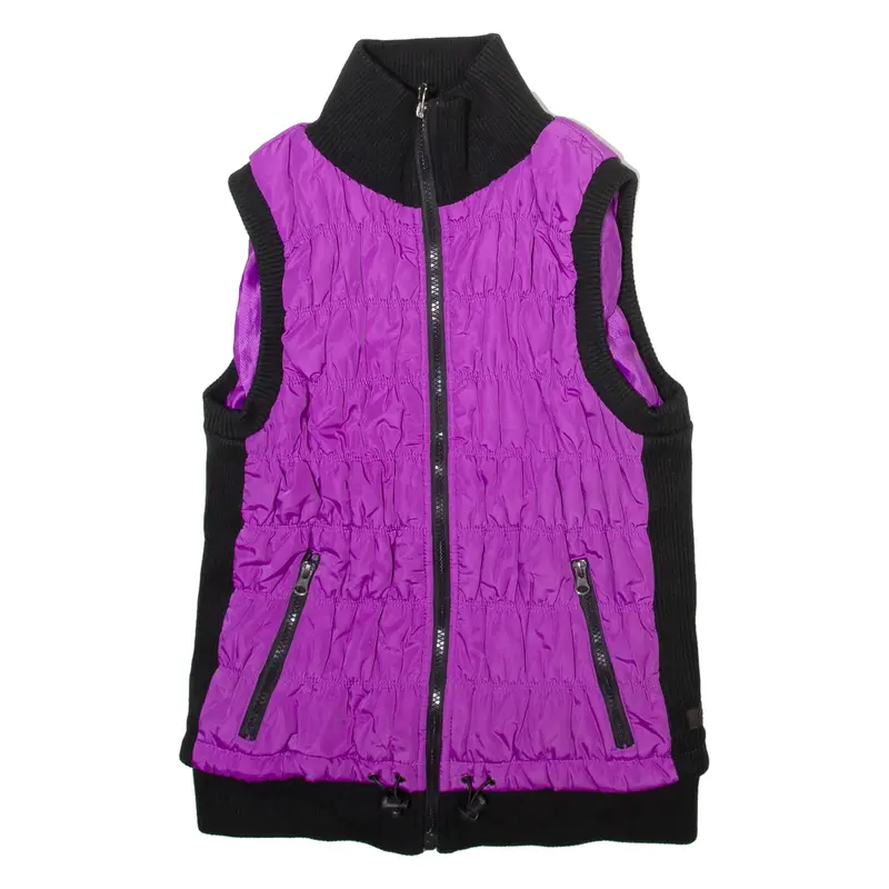 CALVIN KLEIN Womens Quilted Gilet Pink S