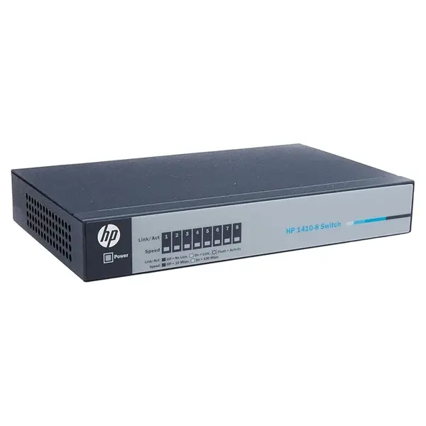 J9661-60001I HP OfficeConnect 1410 Series 1410-8 8 x 10/100Base-TX RJ-45 Ports Layer 2 Unmanaged Fast Ethernet Network Switch