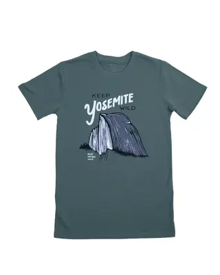 Keep Yosemite Wild Unisex Tee | Sage | Size: XS