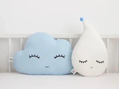 Light Blue Cloud Pillow