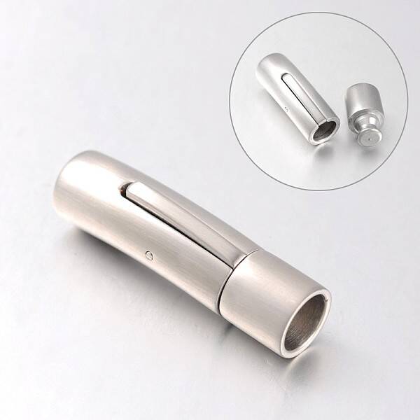 Tarnish Resistant Mixed Styles Glazed or Matte Column 304 Stainless Steel Bayonet Necklace Clasps