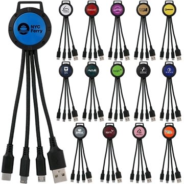 100 Custom Two Tone 3-in-1 Charging Cable - Multi-Device & USB ...