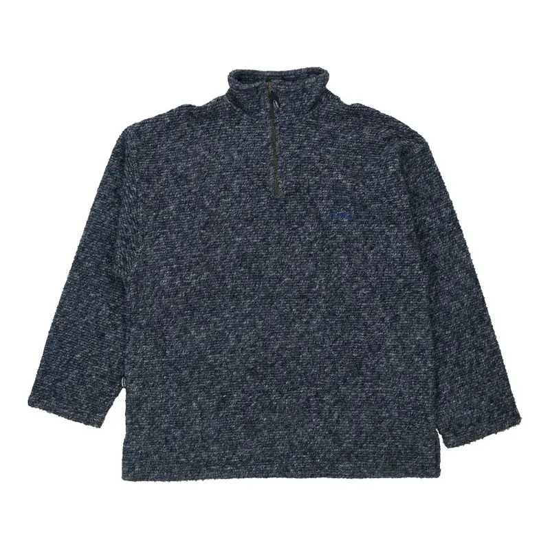Muana 1/4 Zip - XL Navy Polyester Blend