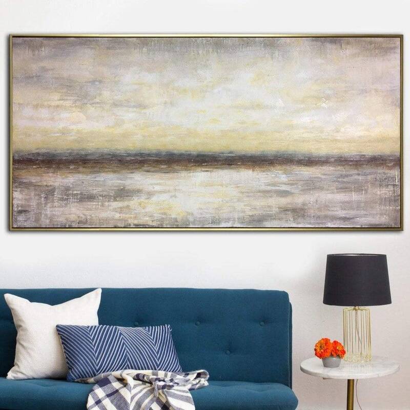 Contemporary Abstract Oil Paintings On Canvas Acrylic Wall Painting Original Earth Tones Painting | PACIFYING SILENCE