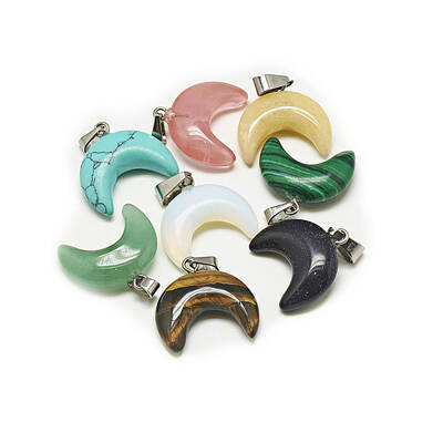 Natural & Synthetic Mixed Stone Pendants