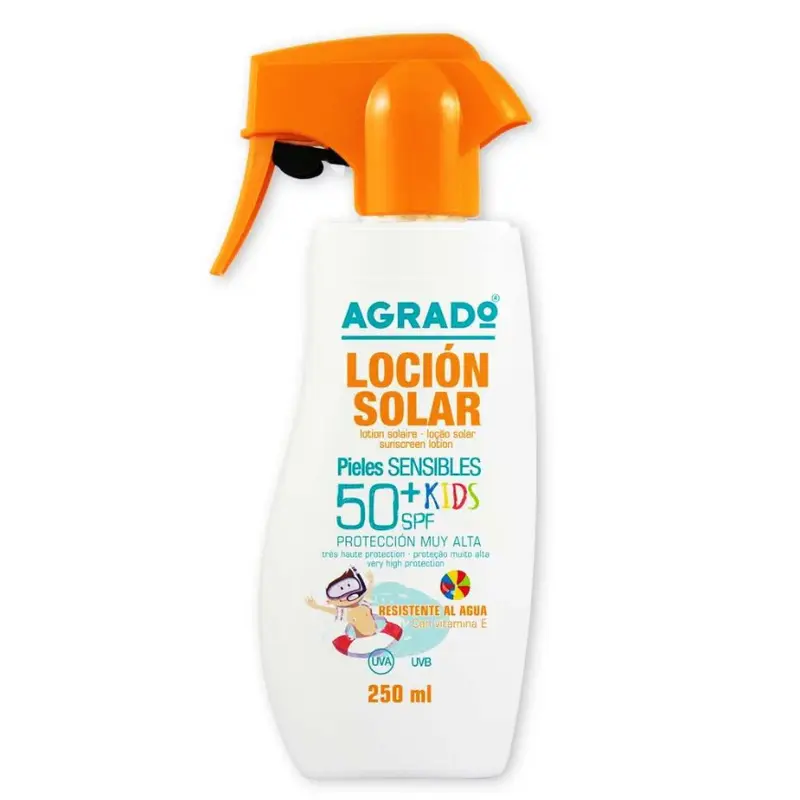 Agrado lozione solare Spf50 spray per bambini