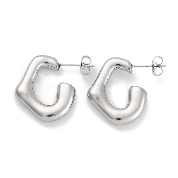 Non-Tarnish 304 Stainless Steel Stud Earrings
