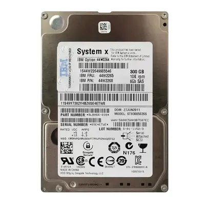 44W2264 IBM 300GB 10000RPM SAS 6Gb/s 2.5-inch Hard Drive