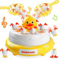 Bounce and Catch Duck Board Game Toy for Kids Popping Up Music Duck Educational Musical