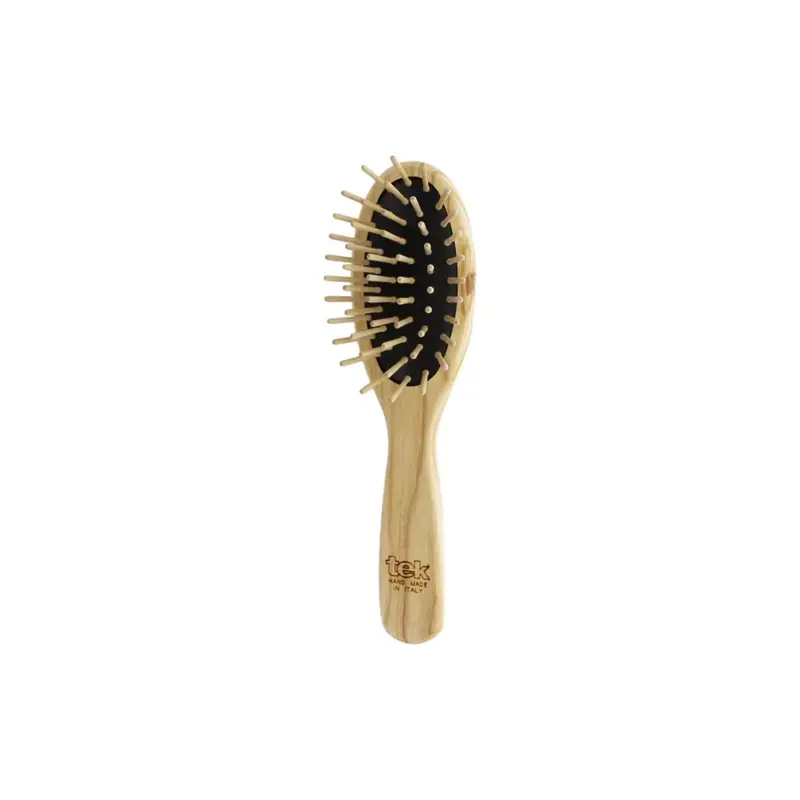 Tek Small Oval Brush, Naturale