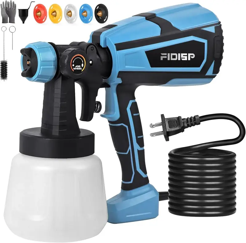 700W HVLP Painting Spray Gun, 120Din-s Electric Paint Sprayer 700 w spray  foam Electric HVLP