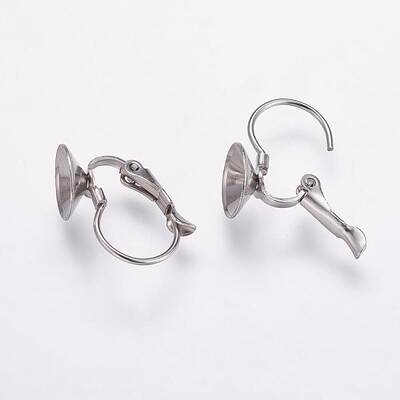Tarnish Resistant 304 Stainless Steel Leverback Earring Findings