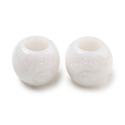 Opaque Acrylic European Beads