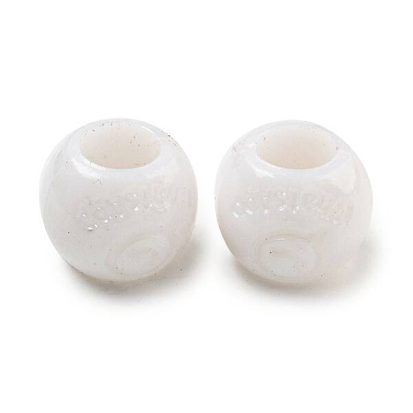 Opaque Acrylic European Beads