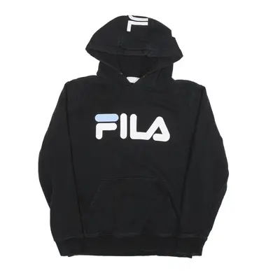 FILA Hoodie Black Pullover Womens S