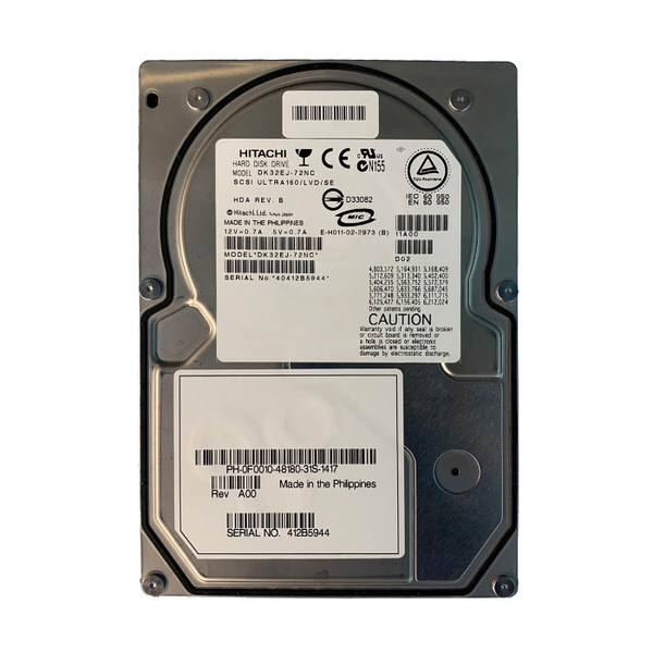 F0010 Dell 73GB Ultra-160 SCSI 10000 3.5-inch 4MB Hard Drive