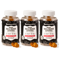 3 Packs of BetterAlt Irish Sea Moss Gummies | Strawberry Flavor | Supports Metabolism, Immune Health & Energy | Lab-Tested fo...