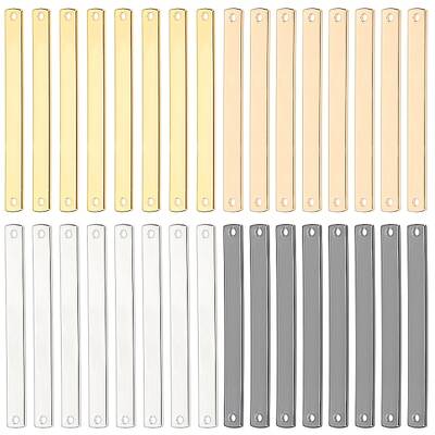 32Pcs 4 Colors Brass Links Connectors