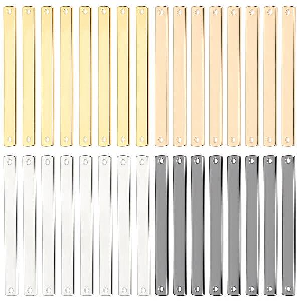 32Pcs 4 Colors Brass Links Connectors