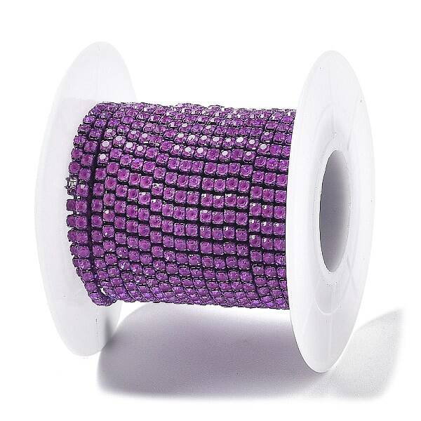Iron Rhinestone Glass Cup Chain